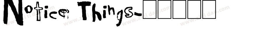Notice Things字体转换